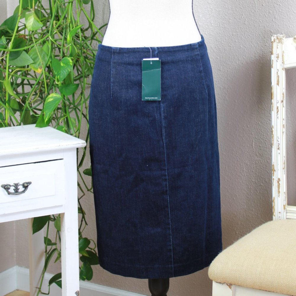 LRL Denim Pencil NWT - Picture 3 of 4